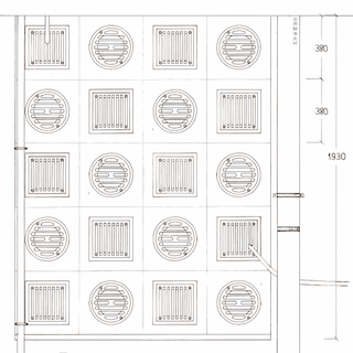 Detail: Grilled Wall Patterned Openings